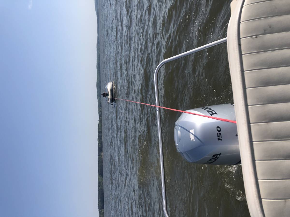 Tow in progress