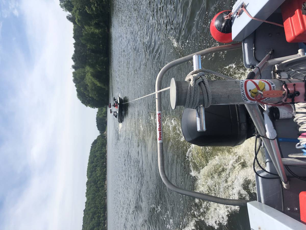 Tow in progress