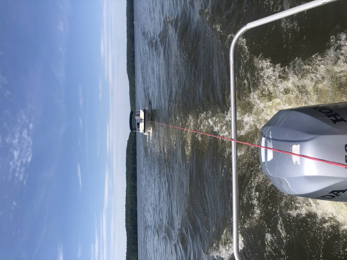 Tow in progress
