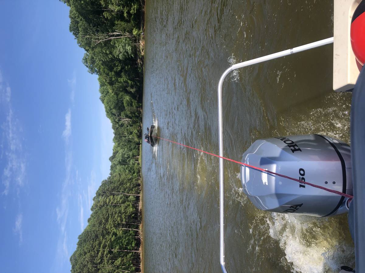 Tow in progress