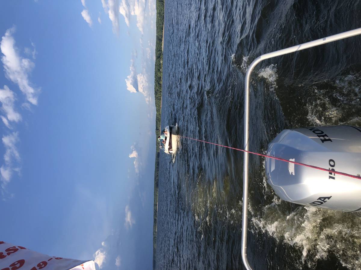 Tow in progress