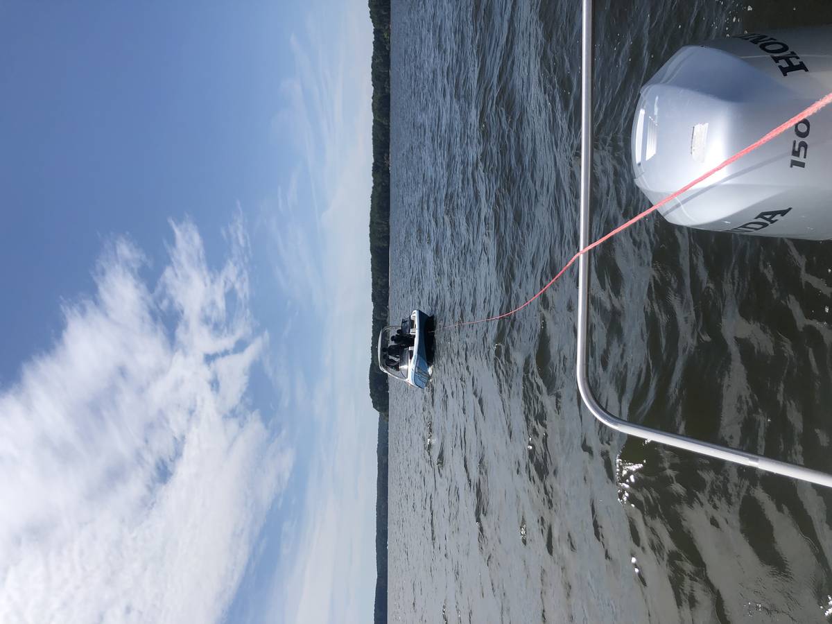 Tow in progress