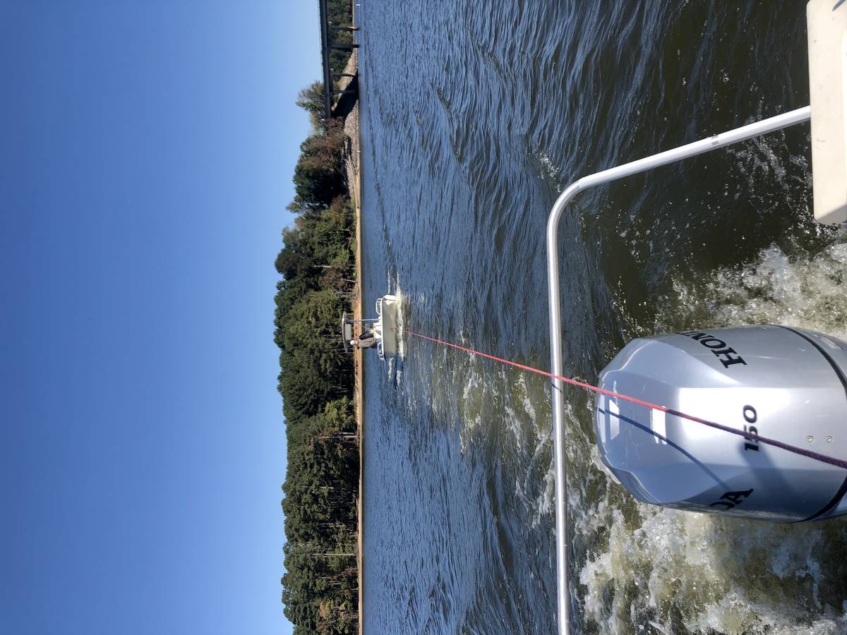 Tow in progress